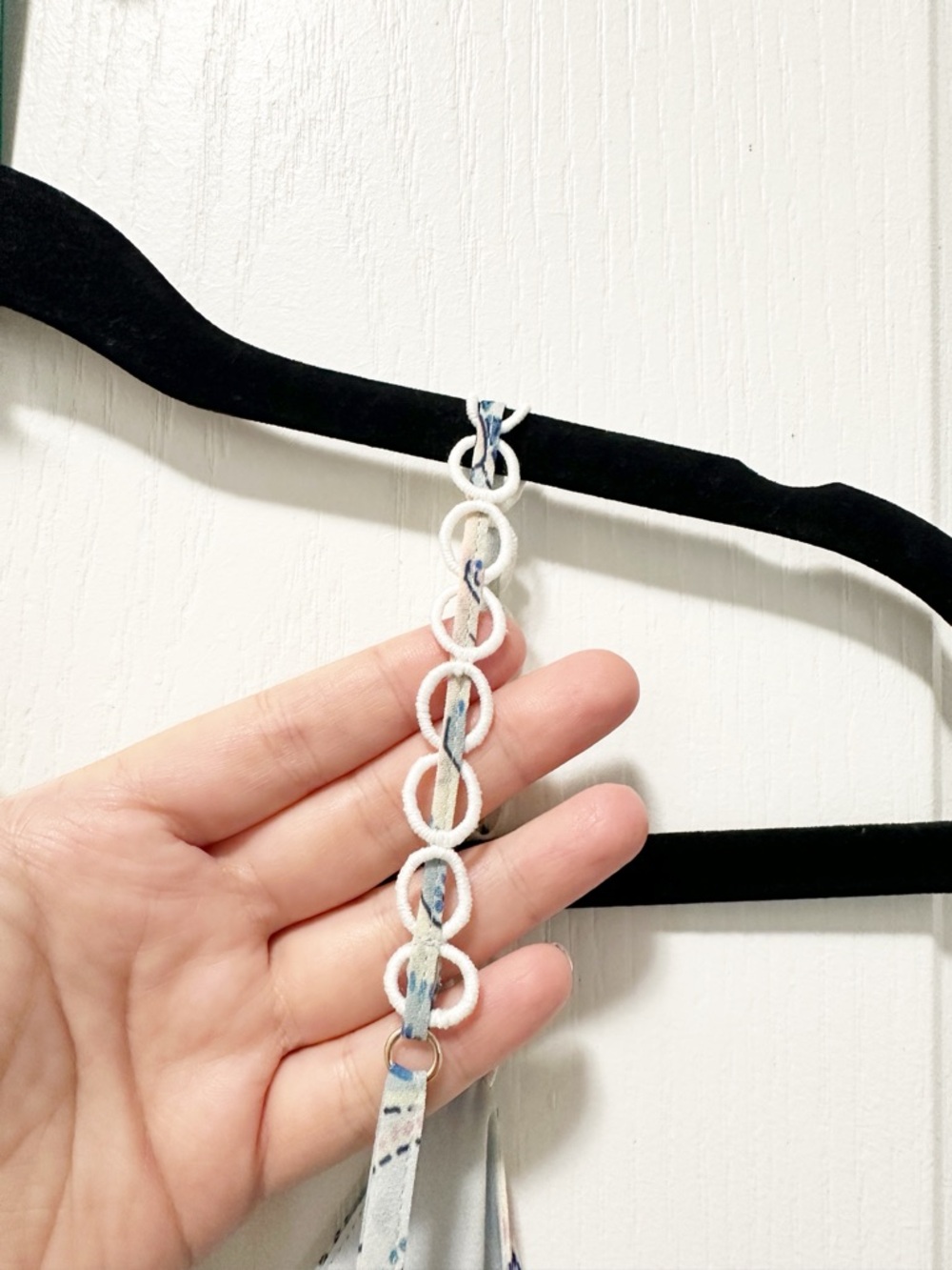 Marciano Paisley Print Jumpsuit in Light Blue and White - Picture 5 of 10